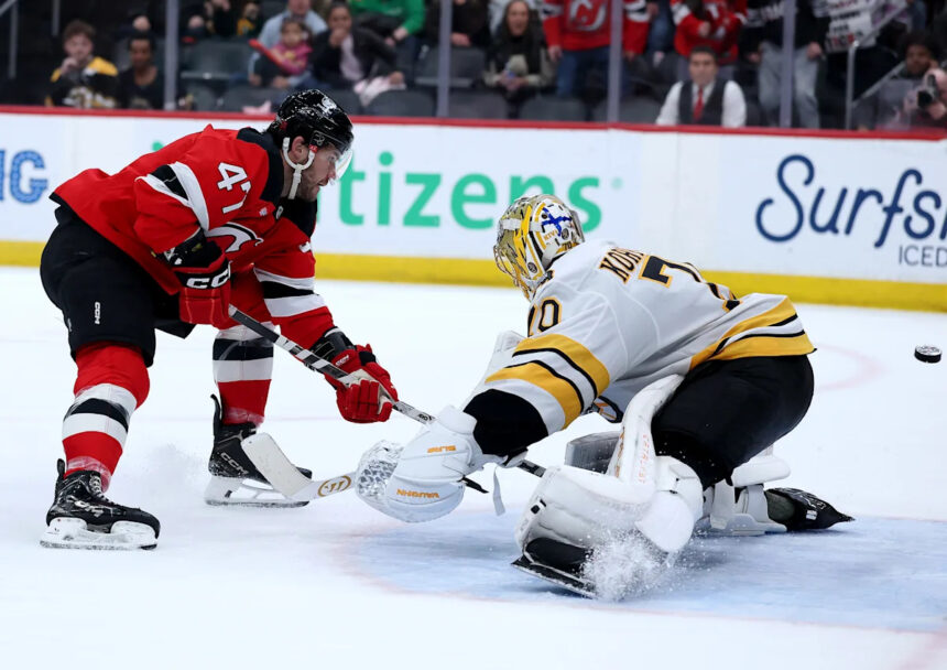 Devils Rally Past Bruins in OT