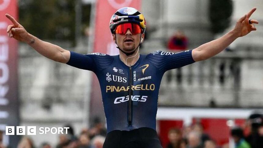 Pidcock wins one-day Milano-Torino race on debut