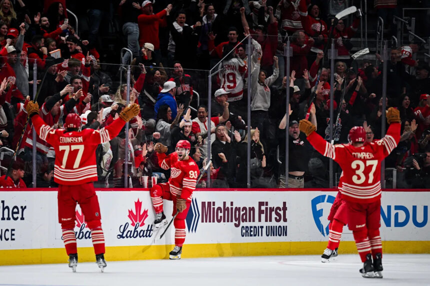 Alex DeBrincat snipes 2 points for Detroit Red Wings in win vs Habs