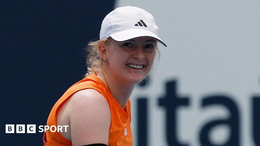 GB's Jones beats childhood hero Williams as Swiatek stunned