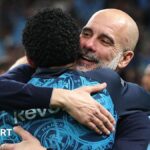 Guardiola's dance of joy as Man City pile pressure on desolate Arsenal