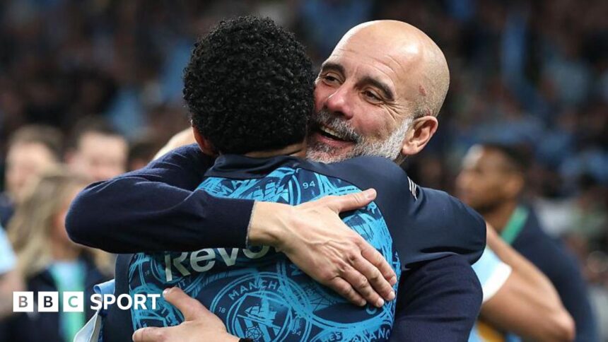 Guardiola's dance of joy as Man City pile pressure on desolate Arsenal