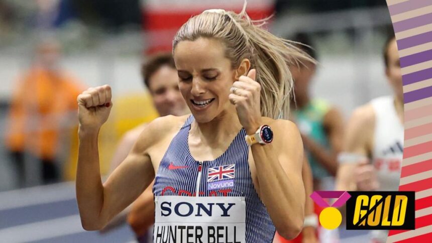 Hunter Bell wins first global title with 1500m gold