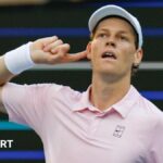Sinner extends record run with Miami win