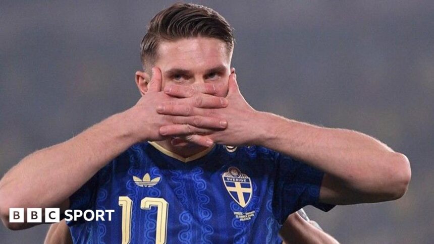 Gyokeres hat-trick lifts Sweden as Kosovo keep dream alive