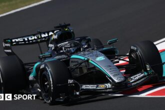 Russell leads Mercedes one-two in Suzuka practice