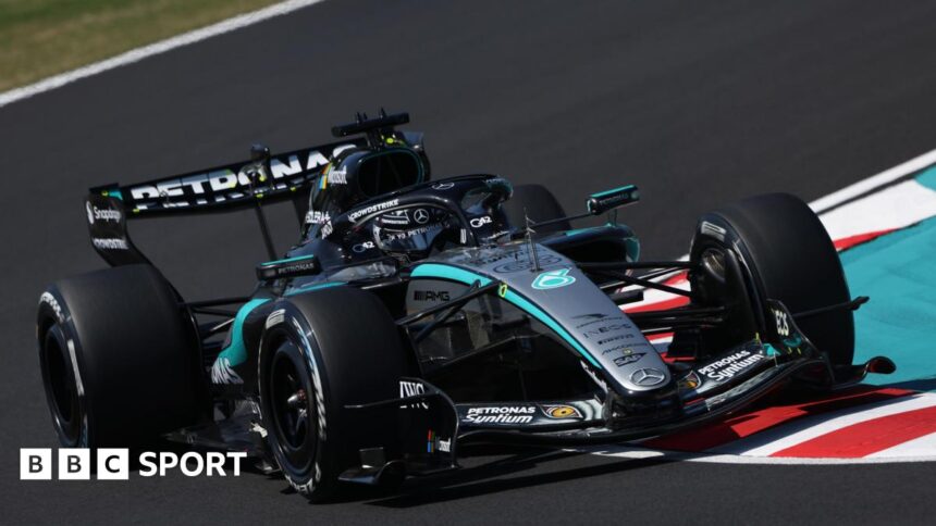 Russell leads Mercedes one-two in Suzuka practice