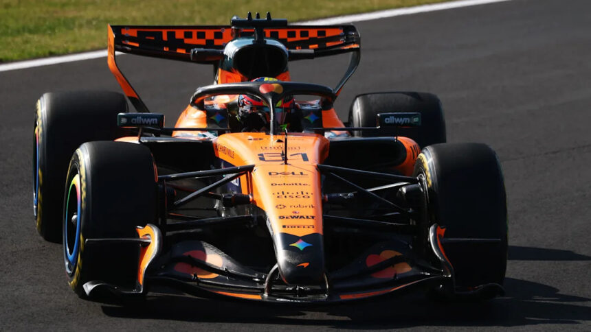 Piastri sets pace ahead of the Mercedes in Japan
