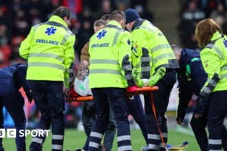 Szmodics taken to Czech hospital after collision
