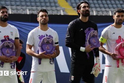 Iran protest before friendly remembers victims of deadly school attack