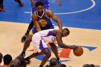 Golden State Warriors jersey history - No. 57 - Hilton Armstrong (2013-14)