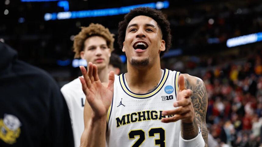 Yaxel Lendeborg stars as top-seeded Michigan beats Alabama 90-77 in Sweet 16