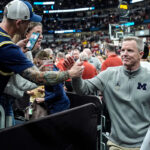 Dusty May give thanks to Yaxel Lendeborg after clutch Sweet 16 game