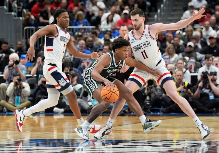 UConn tops Michigan State to advance to Elite Eight, 67-63