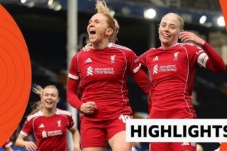 10-player Liverpool survive fightback to win Merseyside derby