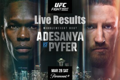 UFC Seattle: Adesanya vs. Pyfer live results