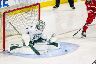 MSU hockey's season ends in heartbreaking overtime loss to Wisconsin