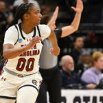 Ta’Niya Latson and Raven Johnson power South Carolina past Oklahoma to reach the women’s Elite Eight