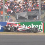 Ollie Bearman exits Haas F1 car injured after massive crash at Japanese GP