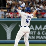 Dodgers star Will Smith reacts to go-ahead birthday homer