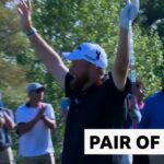 Lowry & Scott hit holes in one