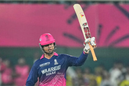 Young Sooryavanshi hits 15-ball fifty as Rajasthan thumps Chennai by eight wickets in IPL