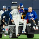 Blue Jays pitcher Cody Ponce carted off with injury in first MLB start in 5 years