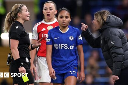Bompastor angry with VAR after McCabe hair pull
