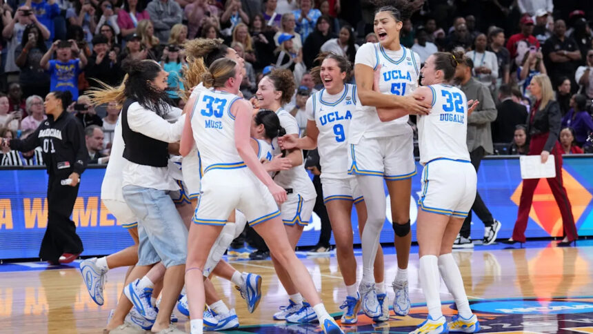 UCLA storms past South Carolina to claim its first NCAA women’s basketball title