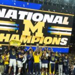 Michigan muscles its way to program’s 2nd national title, beating stubborn UConn 69-63