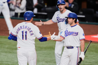 Kyle Higashioka homers as Rangers beat George Kirby for 1st time in 3-2 win over Mariners