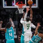 Jaylen Brown, Jayson Tatum power Celtics to 113-102 win over Hornets