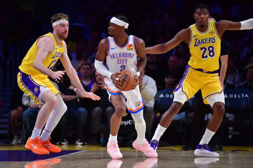 OKC Thunder cruises past Lakers, inches closer to securing West's top seed