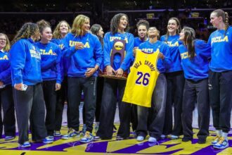 Jimmy Kimmel tells UCLA women's basketball team to give Trump fake national championship trophy
