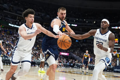 Nuggets beat Grizzlies 136-119 for 10th straight win as Jokic posts his 34th triple-double