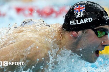 GB's Ellard breaks S14 100m freestyle world record
