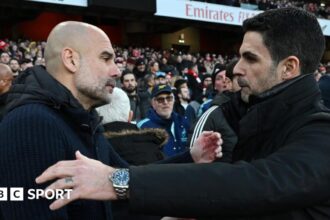 Guardiola says he enjoys watching Arsenal play