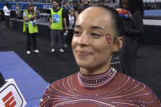 Torrez wins NCAA gymnastics all-around crown, Chiles takes floor title