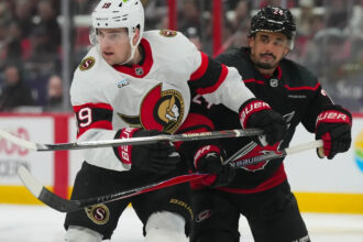 Martinook’s goal lifts Hurricanes past Senators 3-2 in 2OT in NHL playoffs