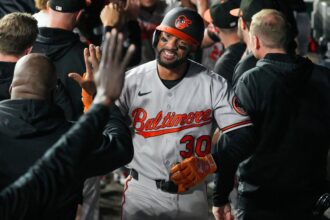 MLB roundup: Leody Taveras' 12th-inning slam sends O's past Royals