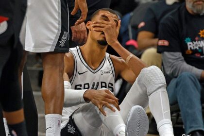 Spurs star Victor Wembanyama enters concussion protocol, ruled out of Game 2 after fall against Trai