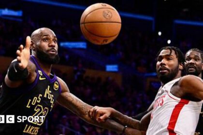 James shines for Lakers while Wembanyama concussed