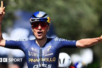 Pidcock wins stage weeks after serious crash