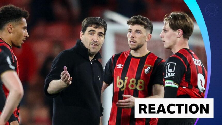Iraola frustrated after Leeds' equaliser was not ruled out for offside