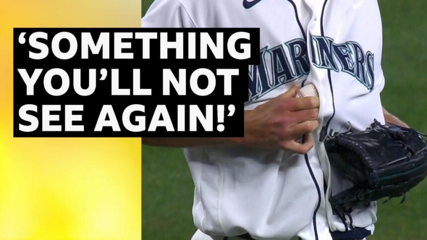 'In his shirt!?' - Pitcher takes 108mph catch with his jersey