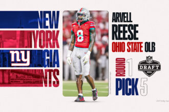 2026 NFL draft: New York Giants select Arvell Reese at No. 5 overall