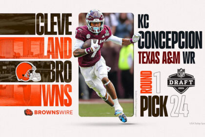 Browns select WR KC Concepcion with the 24th pick in 2026 NFL Draft