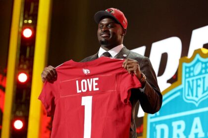 Cardinals draft Notre Dame running back Jeremiyah Love with the No. 3 overall pick in 2026 NFL Draft