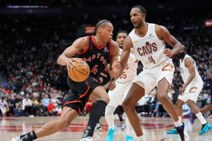 Barnes, Barrett each score 33 as Raptors beat Cavaliers 126-104 to cut series deficit to 2-1