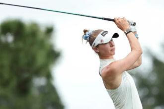 Nelly Korda off to a fast start with a 65 to lead by 2 in The Chevron Championship